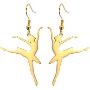 Kal-Boucles D'oreilles Gymnastique Ballerine Boucles D'oreilles Danse Ballerine Boucles D'oreilles Pendantes Danse Ballerine Inspiration Bijoux Danse Ballerine Cadeaux De Récital Pour Femmes - Neuf
