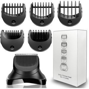 Hthed-T&ecirc;te De Remplacement Pour Bra-Un Series 3, T&ecirc;te Pour Tondeuse &Agrave; Barbe Et 5 Sabots Compatible Avec Les Rasoirs Series 3 (Bt32) - Neuf