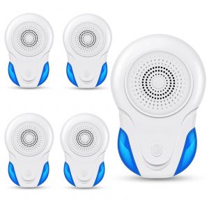 Lot de 4 r&eacute;pulsifs &agrave; ultrasons pour nuisibles, r&eacute;pulsifs &agrave; ultrasons pour souris et moustiques d'int&eacute;rieur - Neuf