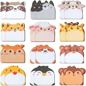 Sticky Notes,24pcs Mini Notes Autocollantes Mignon,720 Feuilles Note Adh&eacute;sives En Forme Animaux Bloc M&eacute;mo Pour Les &Eacute;tudes,La Maison,Le Bureau,La Colocation Ou Les Cadeaux- 60x 55 Mm. - Neuf