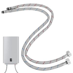 Lot de 2 filtres de vidange en acier inoxydable noir pour &eacute;vier, 11,8 x 3,3 cm - Neuf