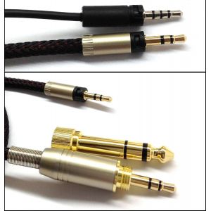 VornixorSarlshop-C&acirc;ble audio de rechange pour casque compatible avec Sennheiser Momentum 1,2 m/1,5 m/2,5 m/3 m - Neuf