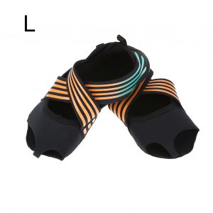 Chaussures De Yoga Antiderapantes Pour Femmes, Pilates, Barre, Danse, Orange (L 39-40) - Neuf