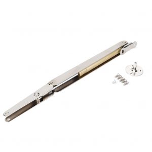 HJLIAN Support de tige pneumatique pliable en acier inoxydable avec pieces d'installation pour etagere de table 100N - Neuf