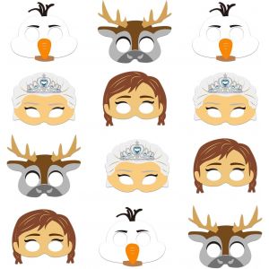 Lot De 12 Masques De Sir&egrave;ne Color&eacute;s Pour Enfants,Adapt&eacute;s Pour Les F&ecirc;tes D'anniversaire Sur Le Th&egrave;me Du Monde Sous-Marin,Les Jeux De R&ocirc;le,Les D&eacute;guisements.[J344] - Neuf