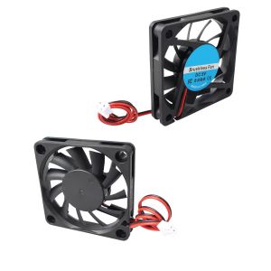 Lot De 4 Mini Ventilateurs De Refroidissement Silencieux Sans Balais 60X60X10 Mm 6010 Dc 5 V Avec Terminal &Agrave; 2 Broches Compatible Avec Imprimante 3D Pc Cpu Bo&icirc;tiers D'Ordinateur - Neuf