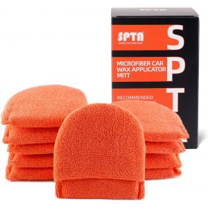 MEVRONISSHOP-ponge de polissage, 10 Pi&egrave;ces &eacute;ponge Applicateur de Cire en Microfibre de 125mm, tampon d'application de cire pour cires, produits de polissage, nettoyant peinture --A1581SET - Neuf