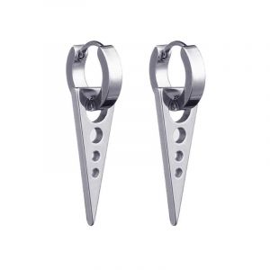 Style 13 - Boucles D'oreilles Créoles Unisexes Pour Hommes/Femmes,1 Paire,Pendentif Croix En Acier Inoxydable,Long Pampille,Punk Gothique,Bijoux,Meilleurs Cadeaux,Nouvelle Collection - Neuf