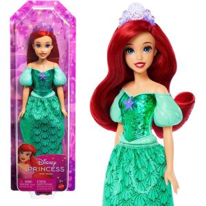 ERYI-Princesses Disney Poupée Ariel Articulée Avec Tenue Scintillante Et Accessoires Dont Chaussures Et Diadème, Jouet Enfant, Dès 3 Ans, Hlw10 - Neuf