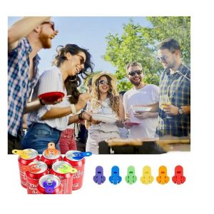 Ouvre-Boîtes, Décapsuleur, Scelleur Pour 6 Canettes, Bouchon Anti-Poussière, Bouchon D'étanchéité, Pour Bière, Coca, Boissons, Fraîcheur, Protection Des Ongles - Neuf