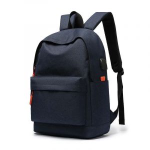 Sac À Dos Ordinateur Léger Grande Capacité Avec Port USB Et Design Ergonomique Bleu YONIS - Neuf