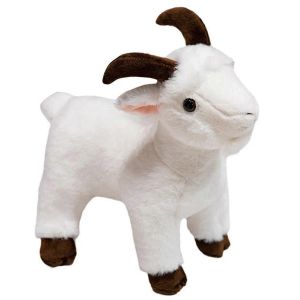 Peluche Chèvre de Montagne Réaliste Poupée Cadeau Enfant 40cm A - Neuf