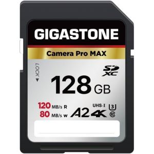 A2 V60 128GB SDXC Memory Card 4K Pro Series Camera Speed 120MB/s Compatible with Canon Nikon Sony Panasonic Camera, U3 UHS-I Class 10 for 4K UHD Video, with 1 Mini Case - Neuf
