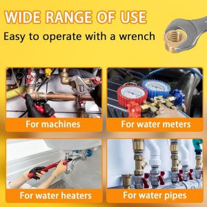 R&eacute;ducteur en laiton G1"" &agrave; G1/2"" (M &Oslash; 32,5mm x F &Oslash; 19,5mm),3 pi&egrave;ces R&eacute;duction Raccord filet&eacute; G1"" m&acirc;le X G1/2"" femelle,R&eacute;duction m&acirc;le/femelle,R&eacute;ducteur en laiton - Neuf