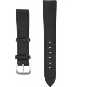 Kal-Bracelet De Montre Noir En Cuir Pu Avec Boucle Ardillon, Bracelet Universel De Remplacement Pour Montre, Pièces De Rechange Pour Horlogers, Compatible Avec Différentes Montres(18 Mm) - Neuf