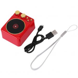 HJLIAN Haut-parleur Bluetooth portable sans fil rouge pour la maison, le bureau et les voyages - Neuf