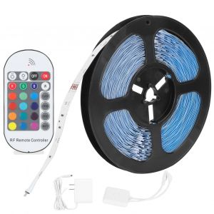 HJLIAN Kit de bande lumineuse LED RGB5050 avec telecommande et retroeclairage LED pour Noel, prise US 100-240 V - Neuf