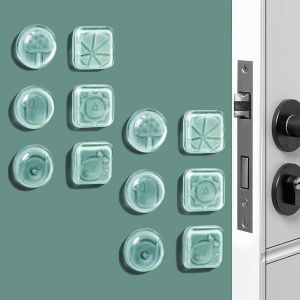Letnerny-12 Pi&egrave;ces Transparent But&eacute;e De Poign&eacute;e De Porte Murale, 40mm Silicone Anti Bruit Tampon Anti-Collision, &Eacute;paissir Patins De Meubles Pour Verre Tableau Armoires Tiroirs Arr&ecirc;ts De Porte - Neuf