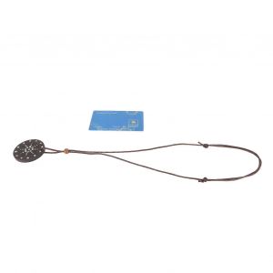 Collier Pendentif En Pierre Volcanique Hommes Femmes &Agrave; La Mode Grav&eacute; Collier En Strass Pour Sortir Ensemble - Neuf