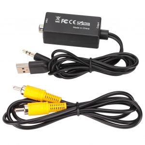 Convertisseur numerique-analogique D15 Plug and Play, boitier en fil PVC, convertisseur DaC pour decodeur TV, DVD - Neuf