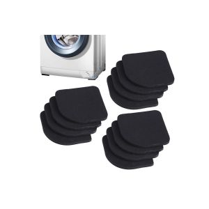 12 patins anti-vibrations pour machine &agrave; laver et support de meubles, r&eacute;duction du bruit et absorption des chocs - Neuf