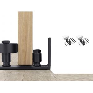 Ensemble de quincaillerie murale pour guide de plancher de porte de grange coulissante - Neuf