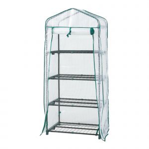 Serre De Jardin &Agrave; 4 Niveaux 158 X 69 X 49 Cm Blanc Helloshop26 03_0010541 - Neuf
