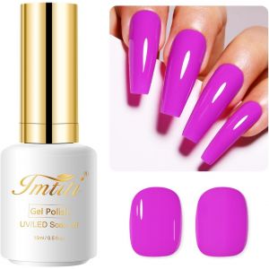 Violet Vernis Semi Permanent, 15ml Violet Prune Vernis Gel Uv Semi Permanent Autumn Winter Gel Nail Polish French Vernis À Ongles Gels Semi Permanents Diy Nail Art Kit - Neuf