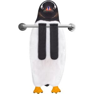 KAL-Serviettes &Agrave; Main Amusantes Pour Cuisine, Salle De Bain U2013 Cadeaux De Pingouin Mignon Pour Enfants, Femmes, Hommes, Adolescents U2013 P&acirc;ques, Saint-Valentin, M&egrave;res, P&egrave;res, Pendaison De - Neuf