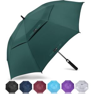Grand Parapluie de Golf M/L/XL/XXL Parapluies de Golf Grande Taille 2-4 Personnes Anti Tempete Extra Large Automatique Umbrella Golf Double Canop&eacute;e De Homme Femme - Neuf