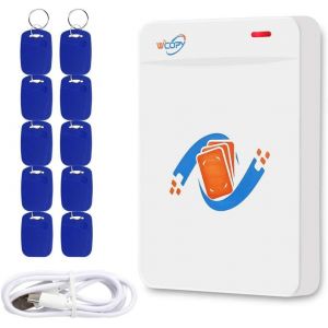 Lecteur de cartes RFID,copieur,copieur,duplicateur,fonctionne sur Windows,prend en charge le décodage de carte d'identité IC,NFC puce RFID,livré avec logiciel,Plug and Play - Neuf