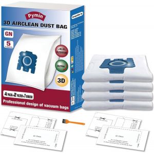 KAL-Gn Lot De 4 Sacs À Poussière De Rechange Compatibles Avec Les Aspirateurs Miele Hoover Bags Classic C1, Complete C2 C3, S227 S240, S270, S400, S400I, S600, S2, S5, S8 - Neuf
