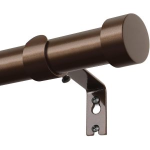 Tringle À Rideau Bronze,80 À 218 Cm Tringle À Rideaux Extensible,Barre Rideau Réglable 25 Mm De Diamètre Aver Couvercle Et Supports Ensemblede,Fenêtre Décorative Pour Chambre Et Salon - Neuf