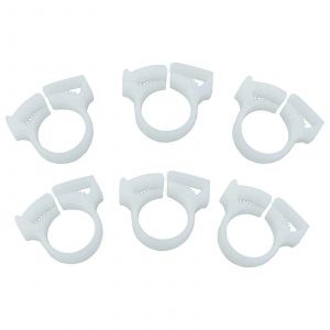 Outil de nettoyage Nettoyeur de piscine Balayage Tuyau Collier de serrage Collier de serrage pour B15 B-15 Matière plastique Nettoyeur de piscine Couleur blanche - Neuf