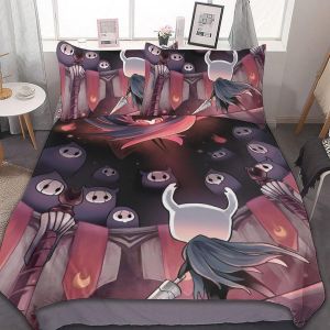 Parure De Lit 3 Pieces Motif Humoristique Hollow Knight D'adjzepuo (1 X 90 Pouces) Avec Housse De Couette Et 2 Taies D'oreiller - Neuf