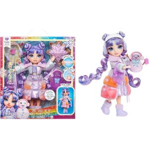 KALANKA-Winter Wonderland - Violet (Violet) - Poupée Mannequin de 28 cm, avec Neige Magique, Livrée avec Un Bonhomme de Neige, Convient aux Enfants de 4 à 12 Ans et aux Collectionneurs - Neuf