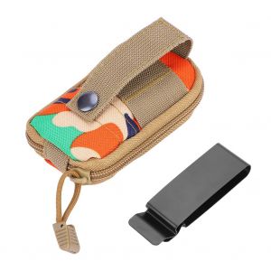 Sac Banane Pliable Pour Course A Pied, Porte-Bouteille D'eau, Style Militaire, Camouflage Orange - Neuf