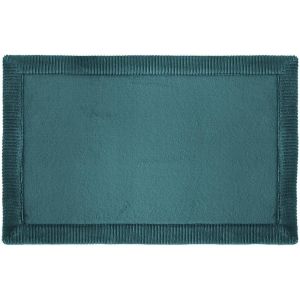 KAL-Five - Tapis De Salle De Bain Bleu Pétrole À Mémoire De Forme 50 X 80 Cm - Neuf