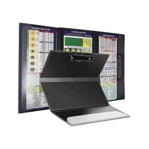 Presse-Papiers D'allaitement Pince D'infirmi&egrave;re Pliable Bloc-Notes De Poche Clip Bas Pour Les Infirmi&egrave;res &Eacute;tudiants Et M&eacute;decins (Noir) - Neuf