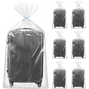 Lot de 6 sacs de rangement extra larges en plastique transparent - 100 x 152 cm - Sacs de rangement s - Grands sacs de rangement - Neuf