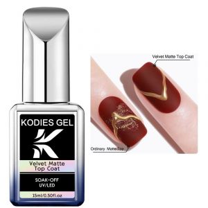 Kodies Gel-Verh&eacute;ritage &Agrave; Ongles Kerbrian, Base En Caoutchouc, Renforceur D'ongles, Semi-Permanent, Uv, Durable, 15ml, N64..Velvet Matte. - Neuf
