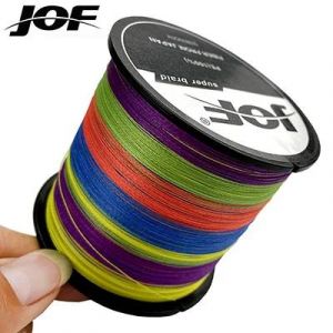 Jof-Ligne De P&ecirc;che Multifilament Tress&eacute;e En Pe Japonais,4 Fils,Fil De Carpe De Mer,Accessoires Pour Eau Douce,4x,100m,300m.Multicolor.100m-0.11mm-10lb - Neuf