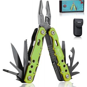 Eryi-Cadeaux Pour Hommes Papa Mari Cadeaux D'anniversaire Idées Cadeaux Uniques Pour Hommes 14 En 1 Multitool Couteau Pince Tournevis Scie Ouvre Bouteille Parfait Pour Le Camping Survie Réparation - Neuf
