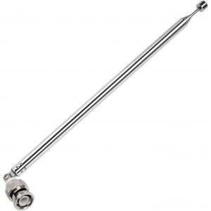 100cm 7 Sections Antenne T&eacute;lescopique, Antenne T&eacute;lescopique Portable FM, Antennes Radio FM T&eacute;lescopiques Portables, avec Connecteur BNC, pour TV Dab AM/FM R&eacute;ception St&eacute;r&eacute;o - Neuf