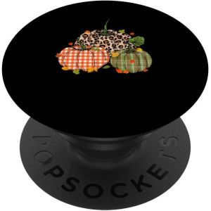 Kalanka-Citrouille D'automne Mignon Thanksgiving Automne Buffalo Plaid Popsockets Popgrip Adhésif - Neuf