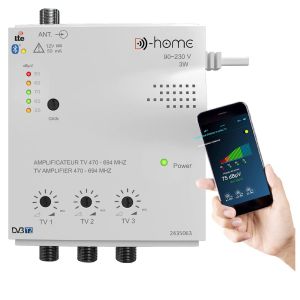 - Amplificateur Tv Tnt Intérieur 3 Sorties 28Db Connecté Filtré 4G-5G - Fonctionne Avec App Mobile Tv Finder Pour Trouver Le Meilleur Signal Disponible. Pour Toute Antenne - Neuf