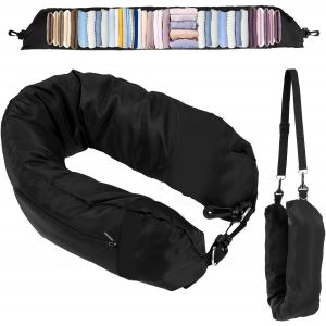 Kalanka-Oreiller Cervical &Agrave; Remplir,Oreiller Cervical De Voyage Multifonctionnel En Forme De U,Coussin De Voyage Enfant,Remplissable De V&ecirc;tements,Pour Voyager En Voiture Ou En Avion (Sans Remplissage - Neuf