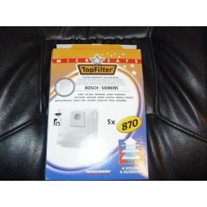 Topfilter 870 - 5 Sacs aspirateurs - Bosch / Siemens - Neuf