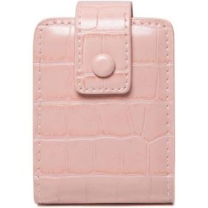 Étui à lèvres Rose Portable Cuir Cosmétique Sac De Voyage Support de Rouge à Lèvres Avec Miroir Pour Stocker Le Rouge à Lèvres, Glaçage à Lèvres, Powderpink1pcs - Neuf