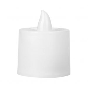Hjlian Lot De 24 Bougies Led Multicolores Pour Decoration Nocturne (Coque Blanche + Lumiere Verte) - Neuf
